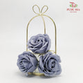 Korean Soap Flower Smoky Blue - FBA044#8