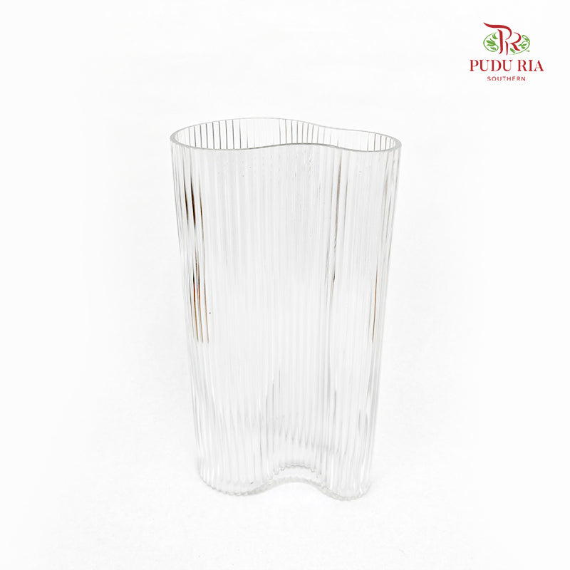 Nordic Wavy Glass Vase (M)