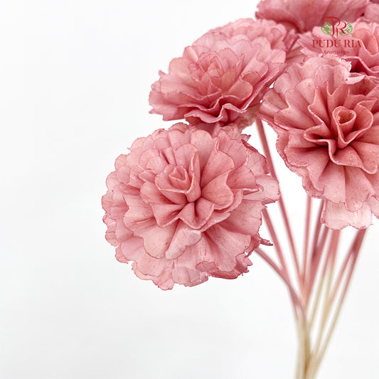 Dry Sola Marigold Red - 10 Stems