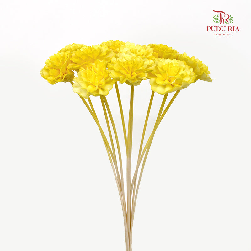 Dry Sola Marigold Yellow - 10 Stems