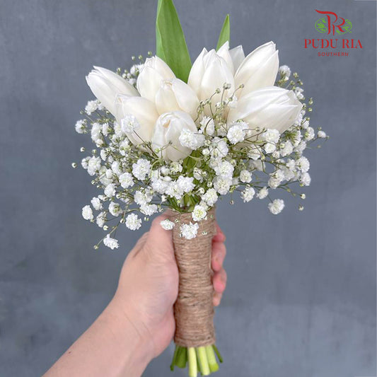 Tulip Wedding Bouquet (10 Stems)
