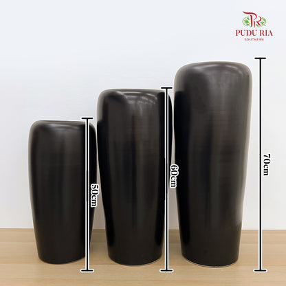 Matte Black Vase