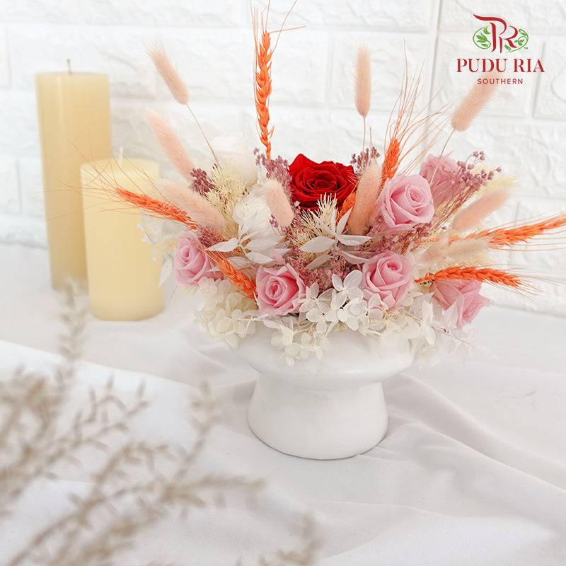 Preserved Rose Flower Arrangement - Pudu Ria Florist Southern