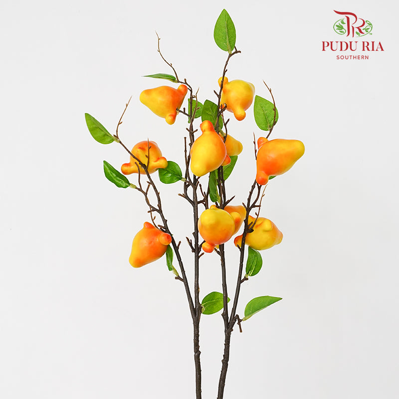 CNY Artificial Foxface Spray 80cm - Yellow (2 Stems)