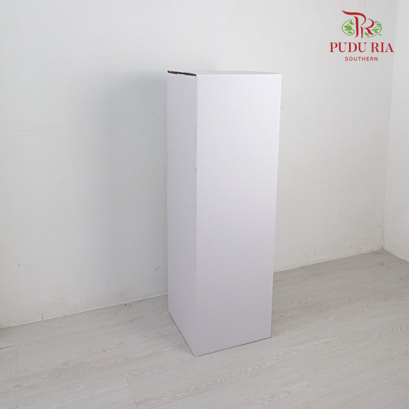 Paper Box Stand Foldable - White