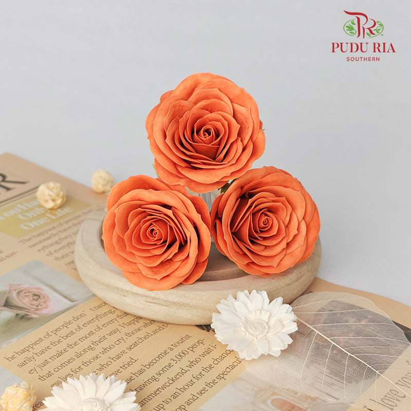 25 Bloom Awalking Soap Flower Russet Orange - FBA089#8