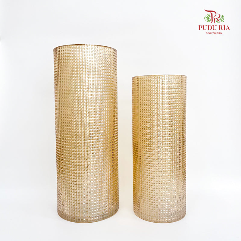 Diamond Plating Vase Coffee