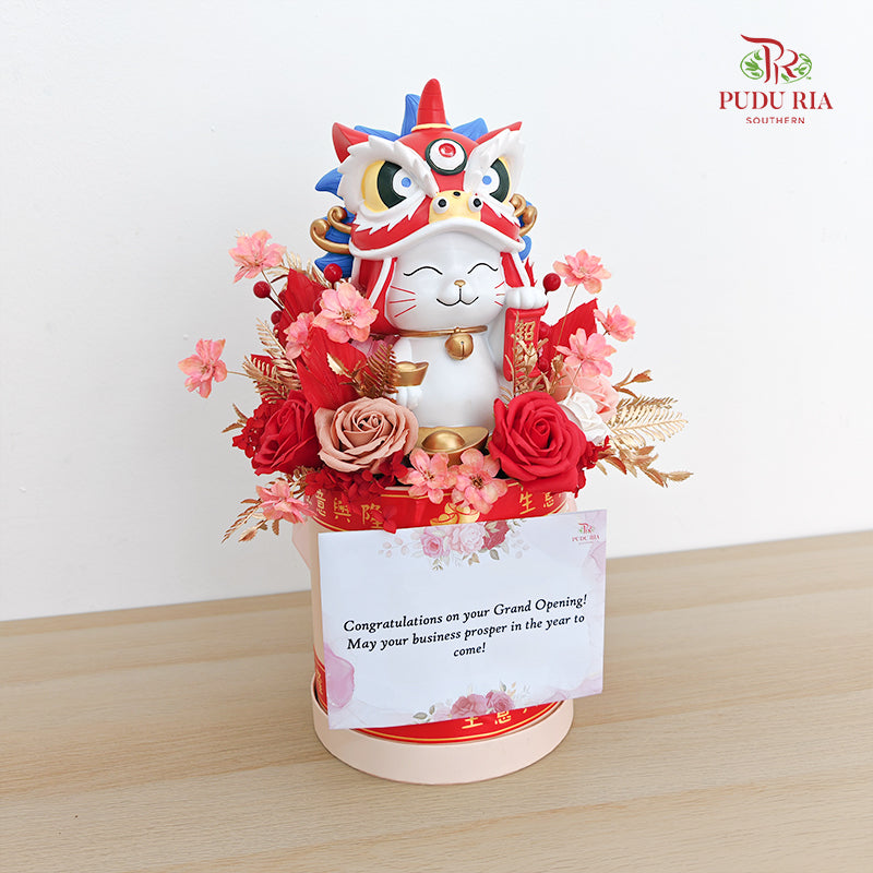 Grand Opening Lucky Cat Arrangement #9