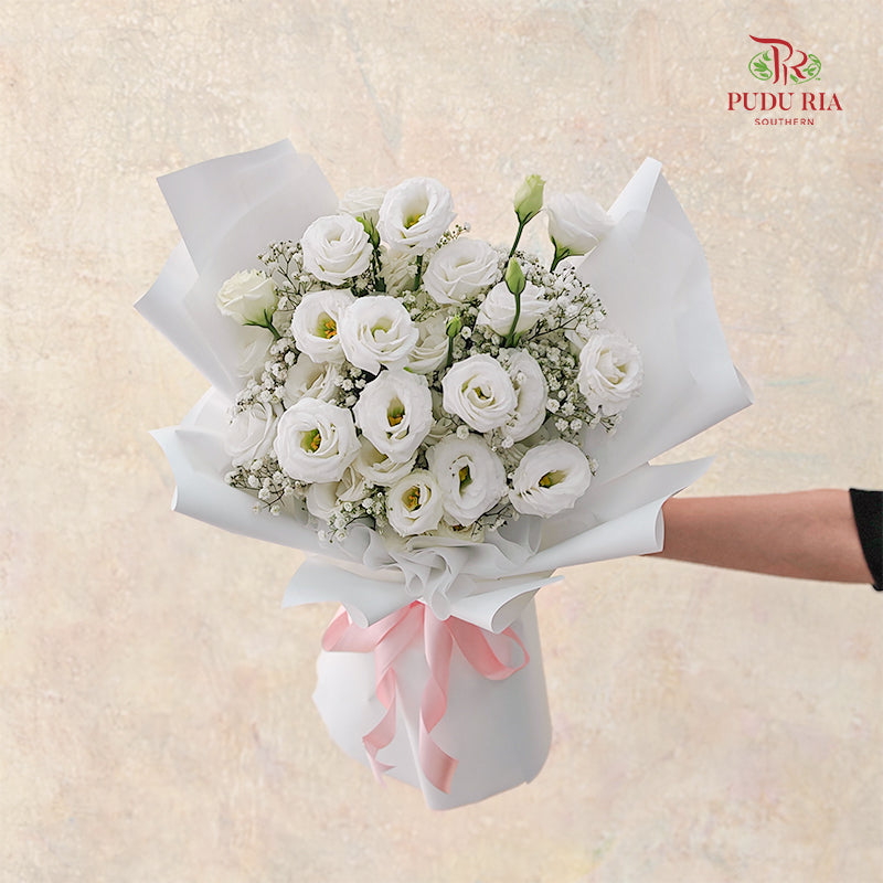 White Eustoma Bouquet