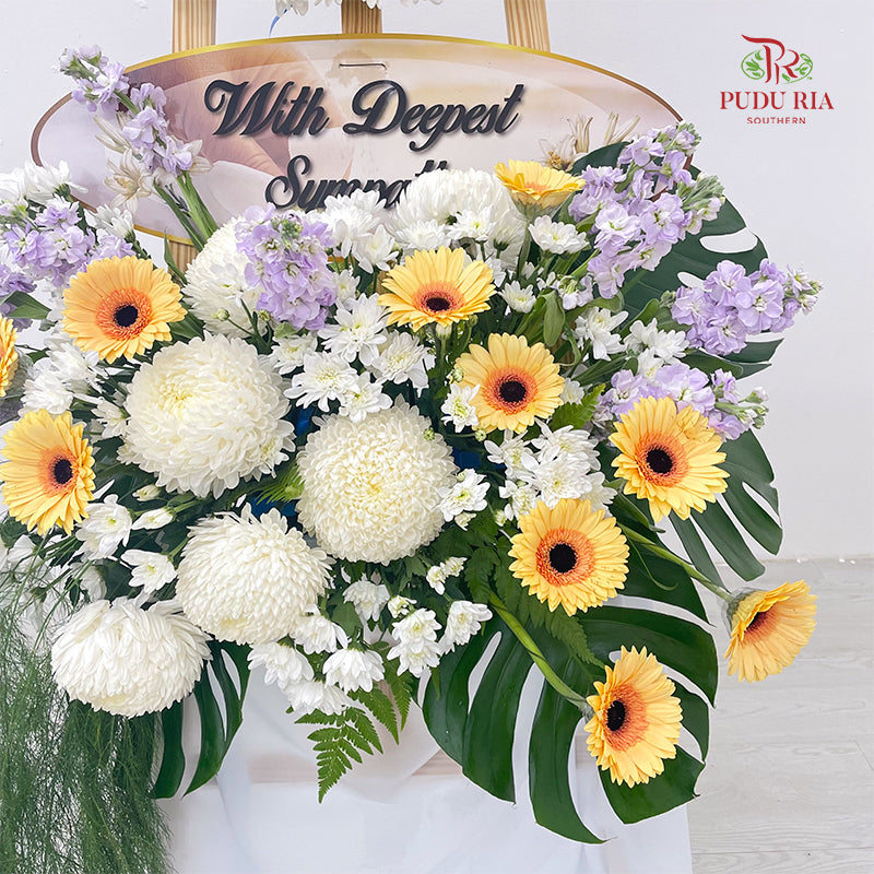 Condolence Flower Arrangement Stand #35