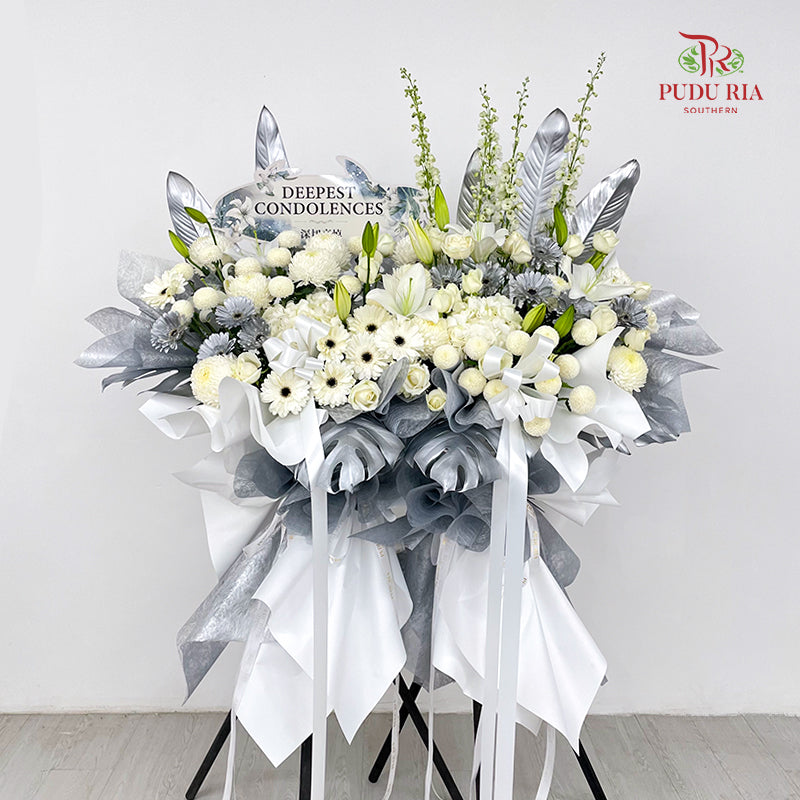 Condolence Flower Arrangement Stand #37