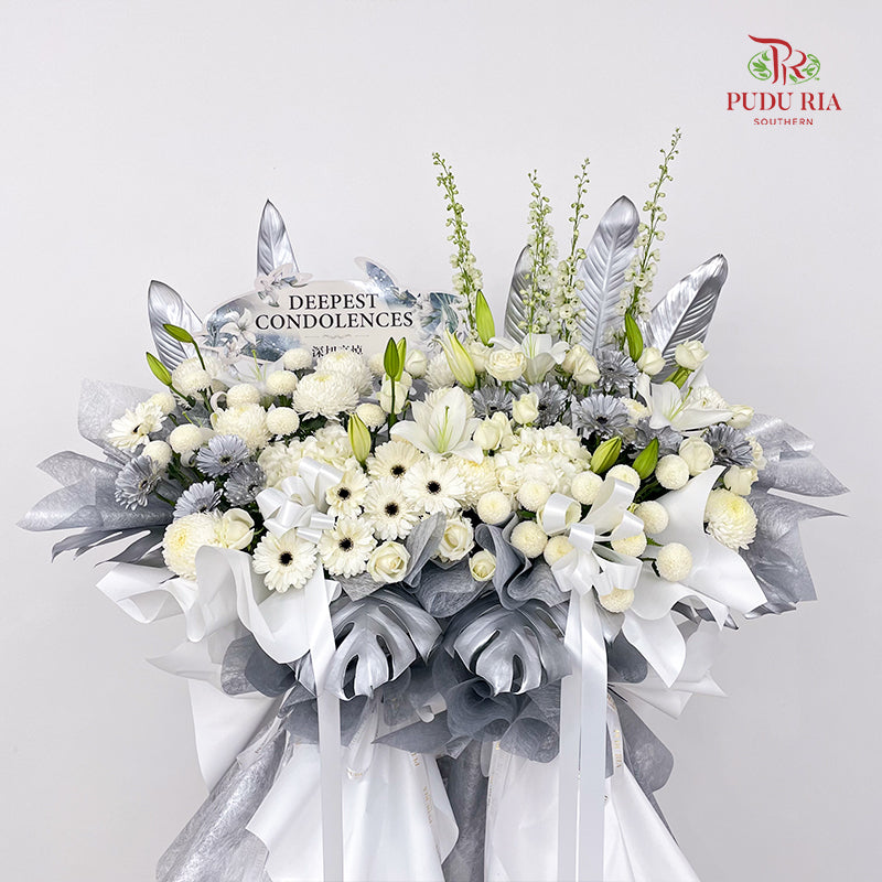Condolence Flower Arrangement Stand #37
