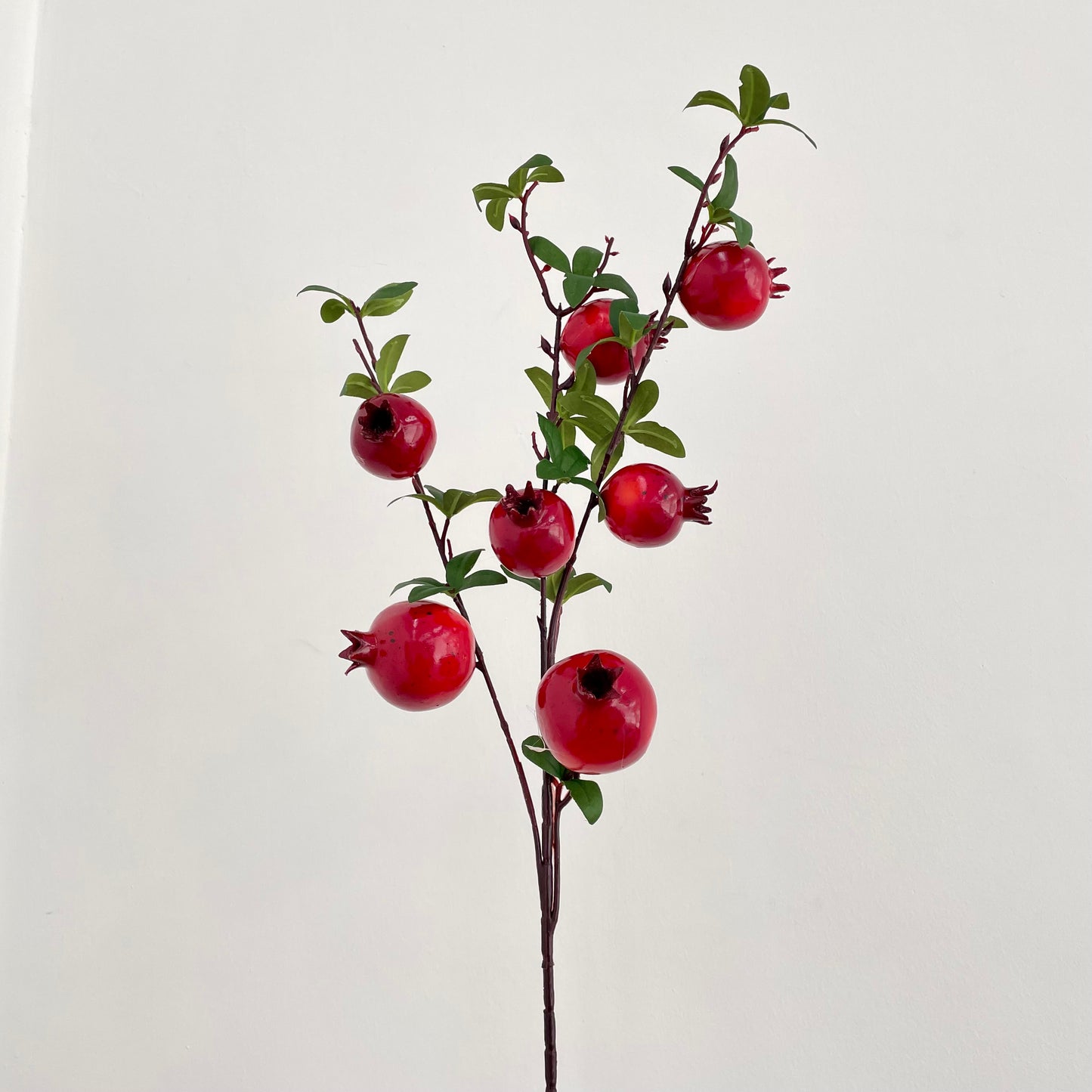 CNY Artificial Pomegranate 7 Nodes - Red (Per Stem)