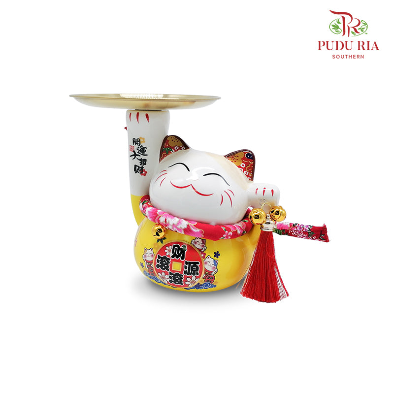 7.5' Lucky Cat Yellow - FBA052#1 - Pudu Ria Florist Southern
