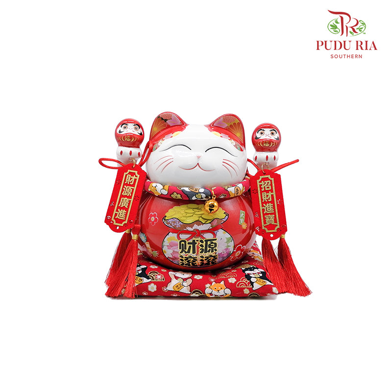8' Happy Money Cat (Piggy Bank) - FBA053#1 - Pudu Ria Florist Southern
