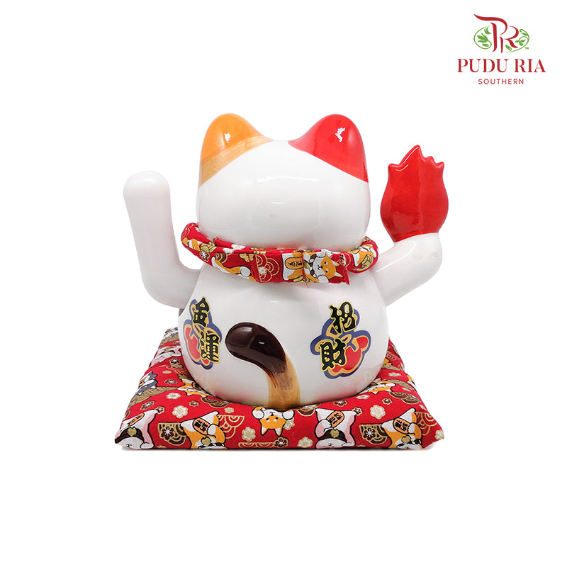 9' Hand Shaker Lucky Cat (Swing) - FBA055#1 - Pudu Ria Florist Southern