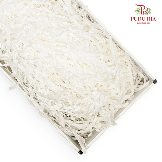 Shredded Kraft Paper White - FBA063#1 - Pudu Ria Florist Southern