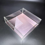 Premium Clear Acrylic Sliding Box + Rose Gold Acrylic Sheet - FBA156#1