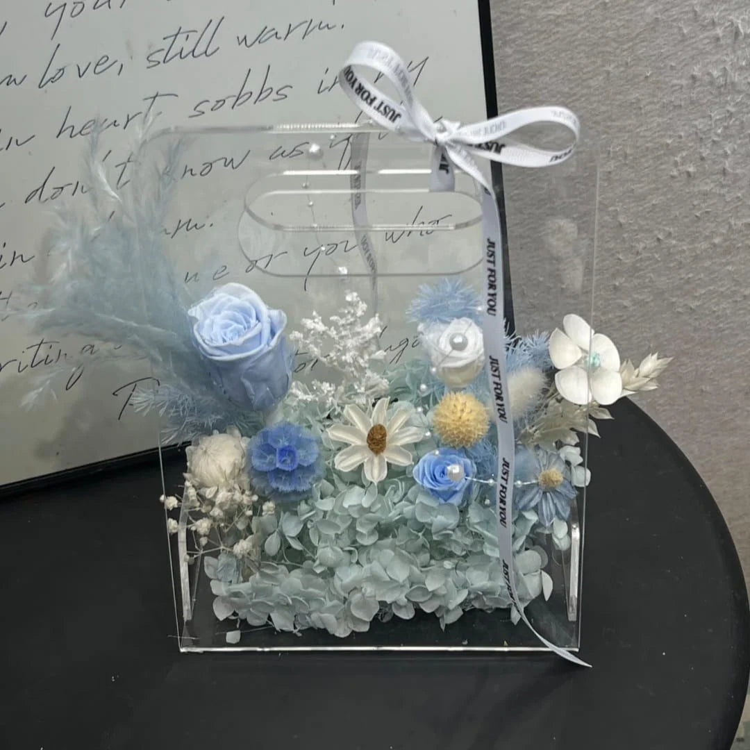 Acrylic Hand Carry Flower Bag - FBA157#1