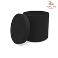 Small Emboss Round Box Black - FBB061#4 - Pudu Ria Florist Southern