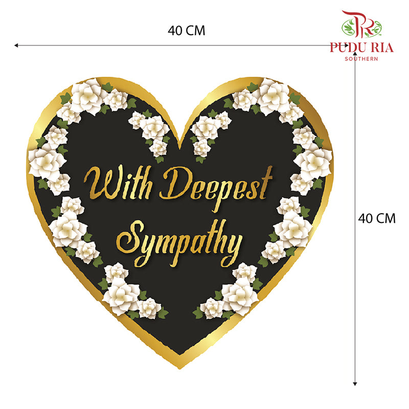 Sympathy & Condolences Card - FBD020 - Pudu Ria Florist Southern