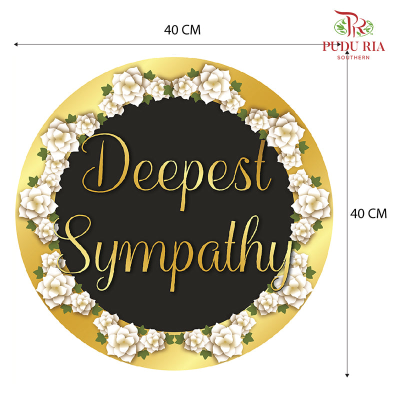 Sympathy & Condolences Card - FBD021 - Pudu Ria Florist Southern