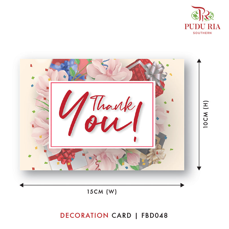 Thank You - FBD048 - Pudu Ria Florist Southern