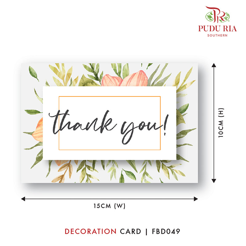 Thank You - FBD049 - Pudu Ria Florist Southern