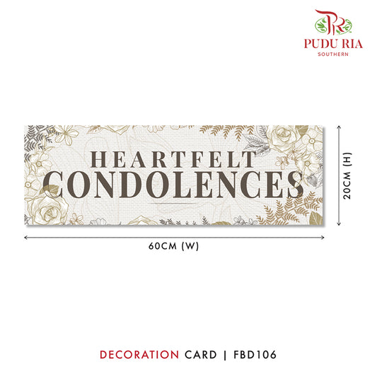 Decoration Cards - FBD106 - Pudu Ria Florist Southern