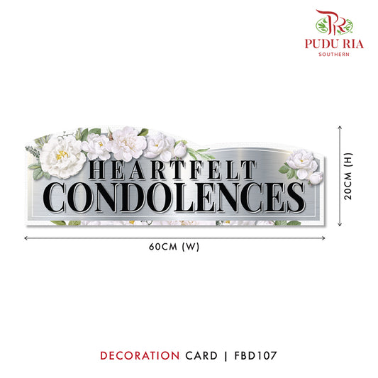 Decoration Cards - FBD107 - Pudu Ria Florist Southern