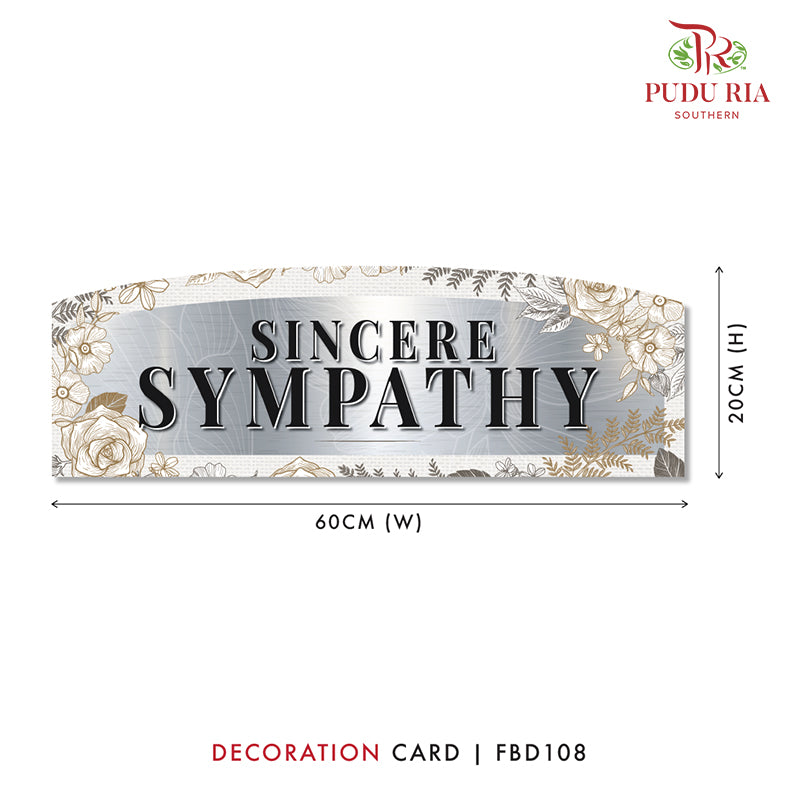 Decoration Cards - FBD108 - Pudu Ria Florist Southern