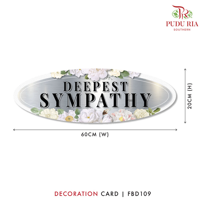 Decoration Cards - FBD109 - Pudu Ria Florist Southern