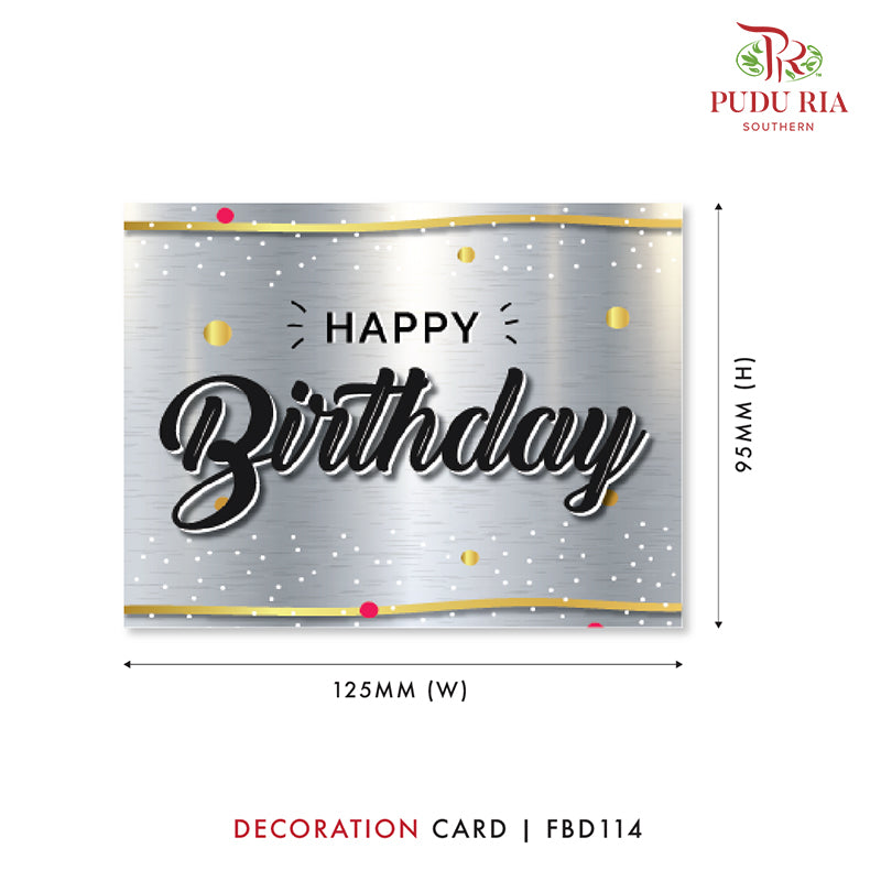 Decoration Cards - FBD114 - Pudu Ria Florist Southern