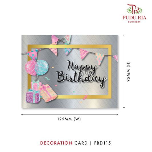 Decoration Cards - FBD115 - Pudu Ria Florist Southern