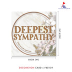 Decoration Cards Deepest Sympathy - FBD139 - Pudu Ria Florist Southern