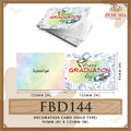 Decoration Cards - FBD144 - Pudu Ria Florist Southern