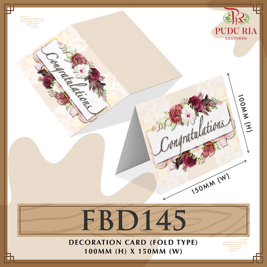 Decoration Cards - FBD145 - Pudu Ria Florist Southern