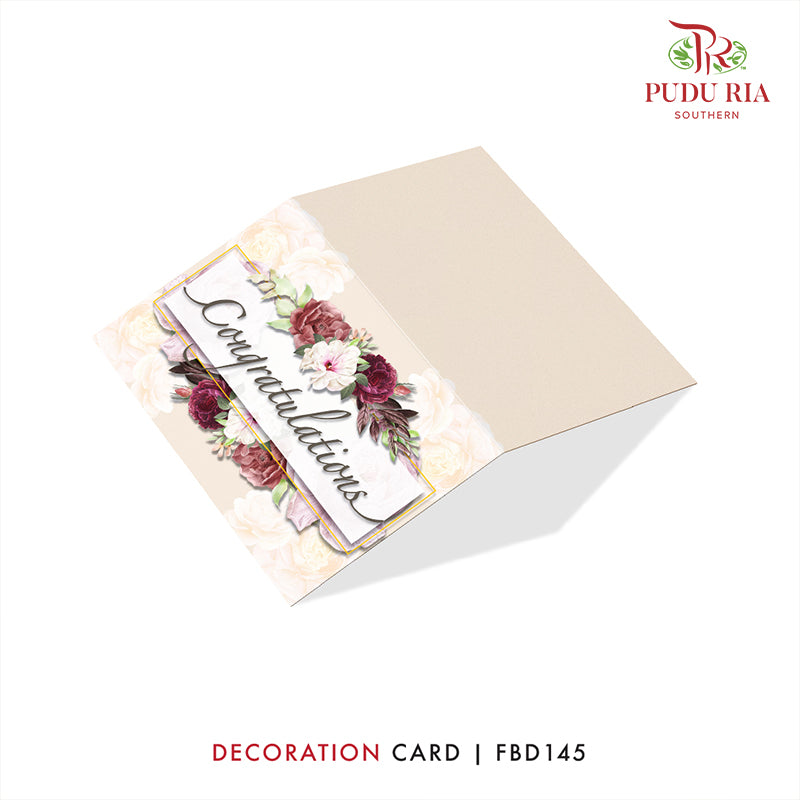 Decoration Cards - FBD145 - Pudu Ria Florist Southern
