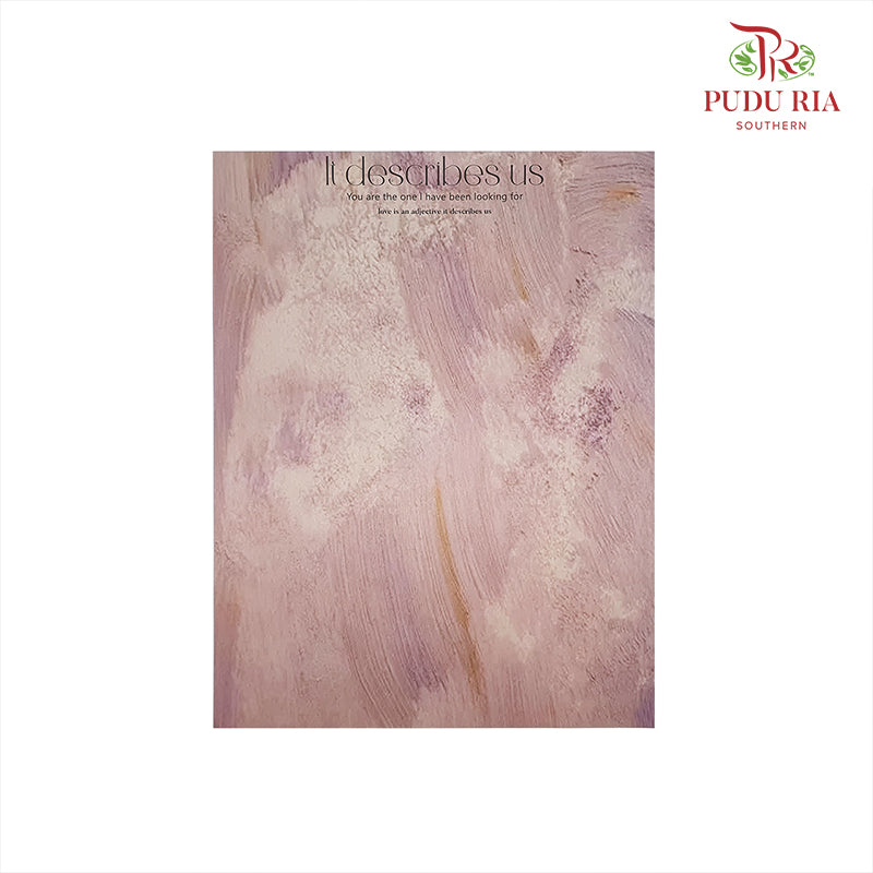 Elegant Eco Painting Paper Smudged Purple - FPP078#1 - Pudu Ria Florist Southern