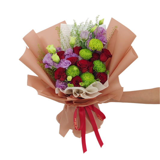 Red Rose Bouquet (10 Stems)