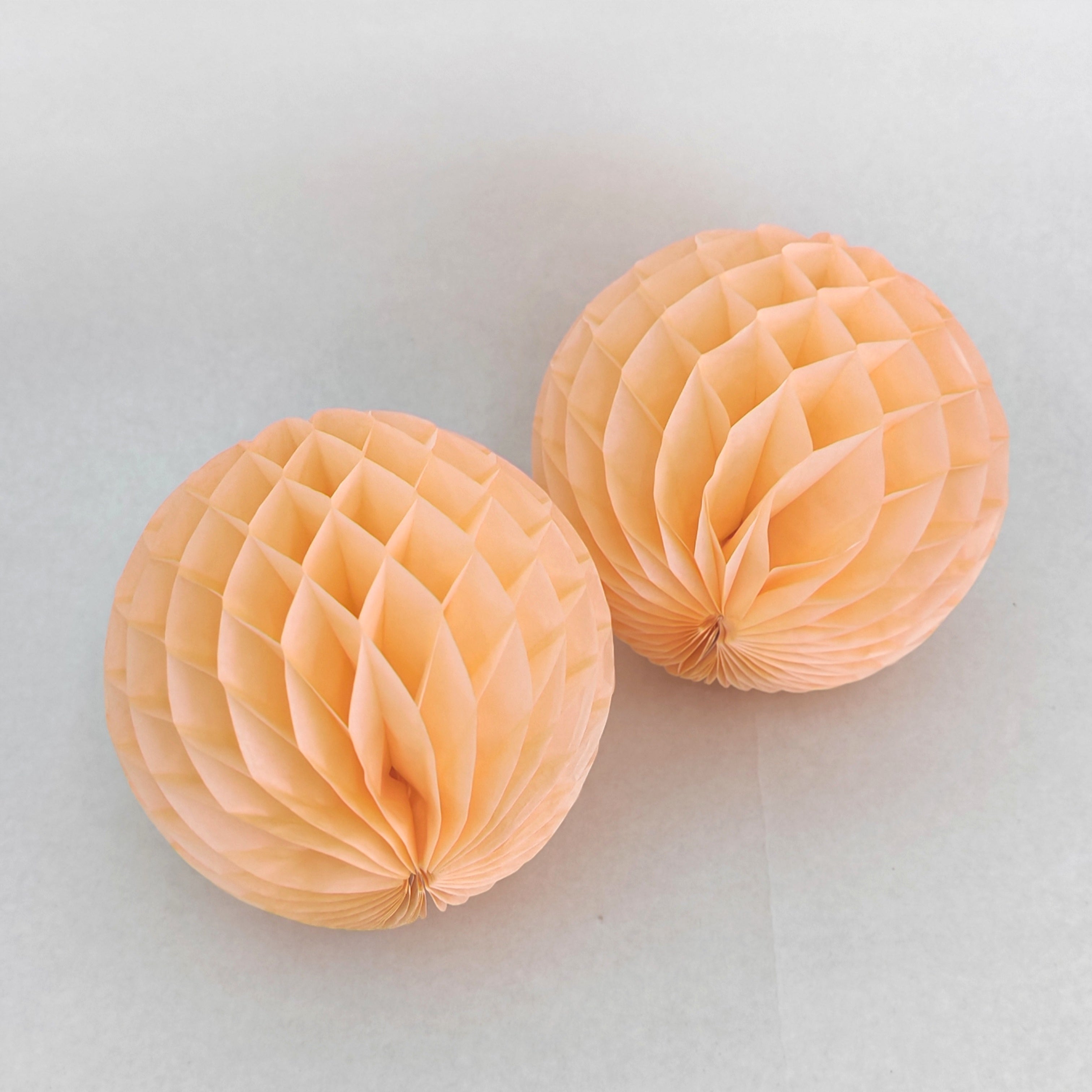 Honeycomb Paper Lantern 15cm - Champagne (2 Pieces)