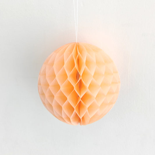 Honeycomb Paper Lantern 15cm - Champagne (2 Pieces)
