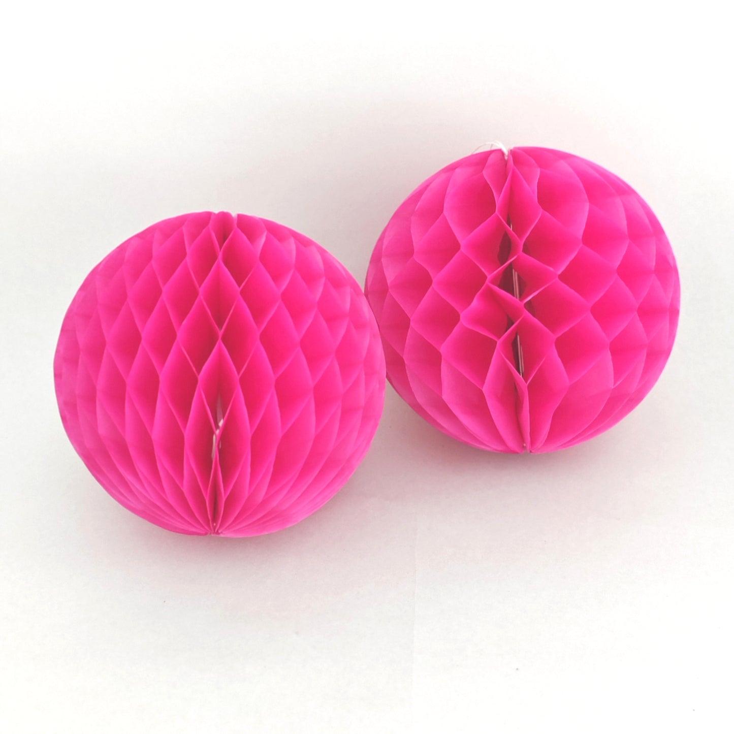 Honeycomb Paper Lantern 15cm - Fuchsia (2 Pieces)