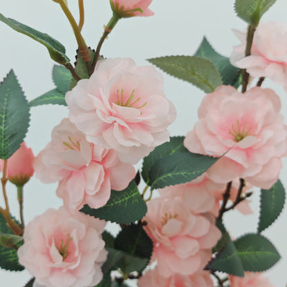 CNY Artificial Camellia Spray Pink 91CM (2 Stems)