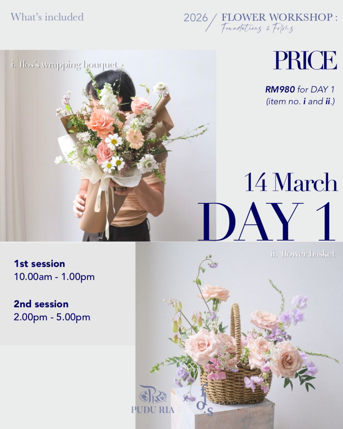 2-Day Flower Workshop (14-15 March 2026)