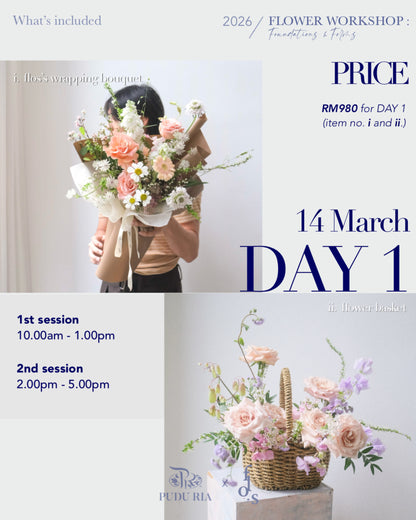 2-Day Flower Workshop (14-15 March 2026)