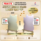 Lucky Cat Shape Acrylic Mirror Board - FBA173