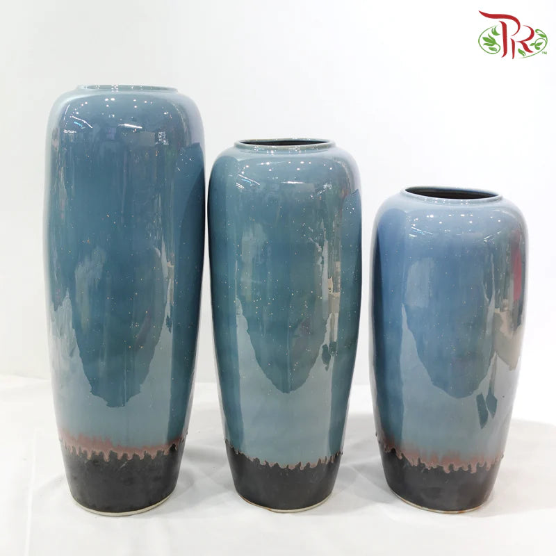 Blue With Brown Bottom