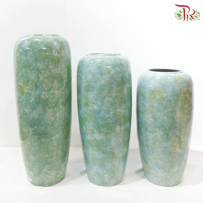 Bicolour Green & Turquoise Vase