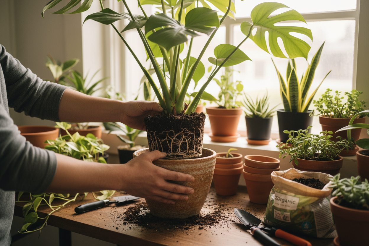 Houseplant Repotting Service